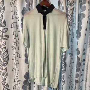 lululemon athletica Mint Polo with Black Collar